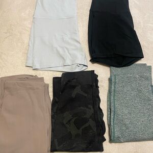 Gymshark and Aritzia shorts/leggings